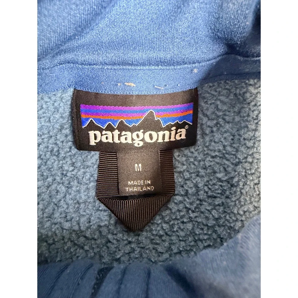Patagonia Better Sweater Mens Medium Blue Heather 1/4 Zip Fleece Pullover Jacket